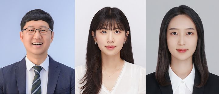 [울산=뉴시스] 이상준 교수(왼쪽부터), 오주은 연구원(제1저자), 이지혜 연구원(제1저자). (사진=울산과학기술원 제공) 2025.11.25. photo@newsis.com *재판매 및 DB 금지