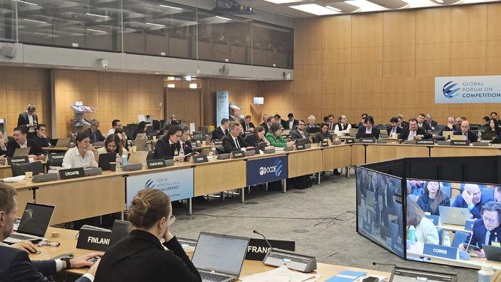 [세종=뉴시스] 공정거래위원회는 5일 주병기 공정위원장이 OECD 경쟁위원회 정기회의에서 의장단 부의장으로 선출되는 성과를 거뒀다고 밝혔다. (사진=공정위 제공) 2025.12.05. photo@newsis.com *재판매 및 DB 금지