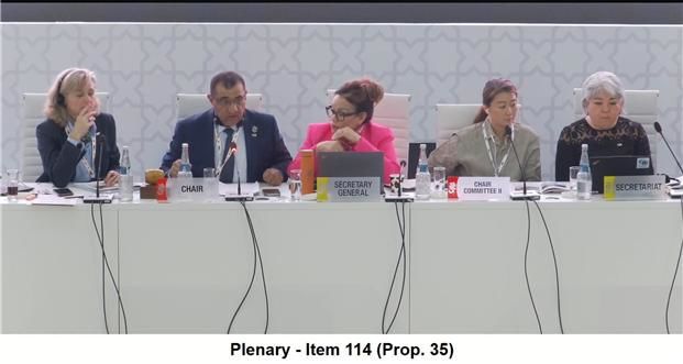 [세종=뉴시스] 기후에너지환경부 등 정부 대표단은 5일(현지 시각) CITES 제20차 당사국총회 본회의가 마무리됐다고 밝혔다. (사진=기후부 제공) 2025.12.05. photo@newsis.com *재판매 및 DB 금지