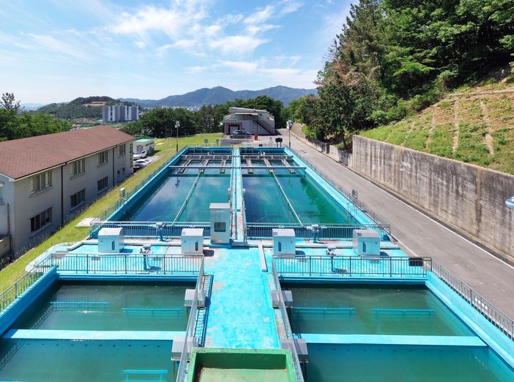 [밀양=뉴시스] 밀양시 교동정수장 전경. (사진=뉴시스 DB). photo@newsis.com *재판매 및 DB 금지