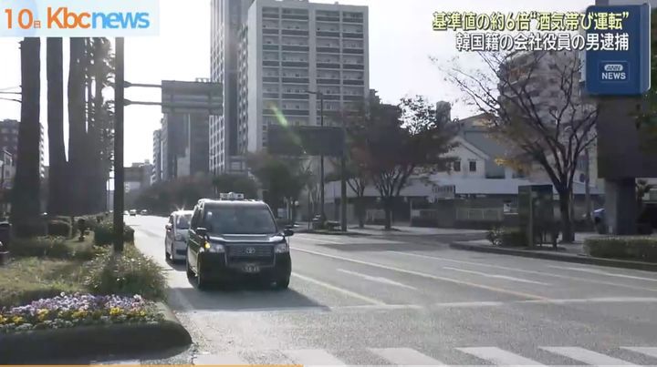 [뉴시스] 일본 거주 40대 한국인이 음주운전을 한 장소 인근의 모습. (사진=규슈아사히방송) 2025.12.10 *재판매 및 DB 금지
