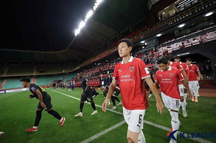 [서울=뉴시스] 프로축구 K리그1 포항스틸러스의 김종우. (사진=한국프로축구연맹 제공) *재판매 및 DB 금지