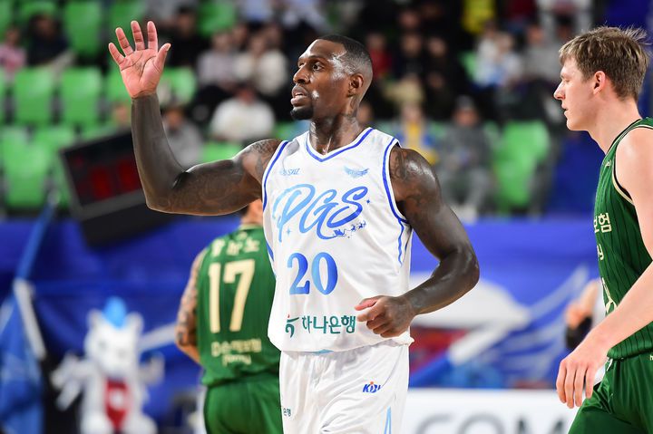 [서울=뉴시스] 프로농구 대구 한국가스공사의 라건아. (사진=KBL 제공) *재판매 및 DB 금지