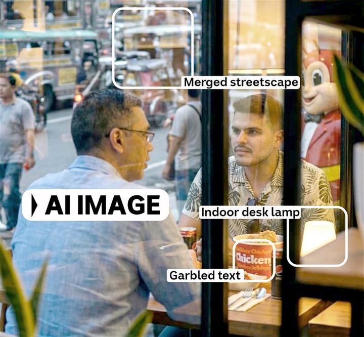 [서울=뉴시스] 시드니 본다이 비치 총격범 나비드 아크람이 인도 국방무관과 만났다는 의혹을 퍼뜨리는 데 사용된 AI 조작 이미지. (사진출처: ABC 뉴스)