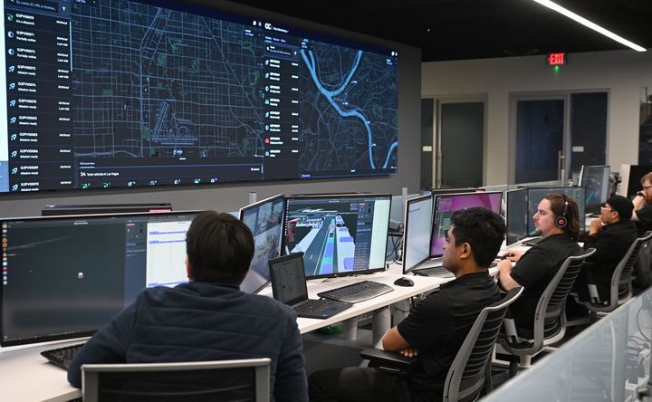 [라스베이거스=뉴시스] 8일(현지시간) 미국 라스베이거스 모셔널 테크니컬 센터에 관제센터 모습. (사진=현대차그룹) 2026.01.08 photo@newsis.com *재판매 및 DB 금지   *재판매 및 DB 금지