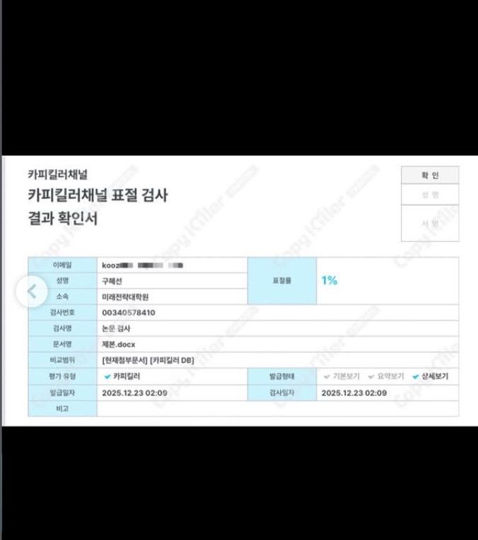 [서울=뉴시스] 배우 구혜선이 카이스트(KAIST) 석사 학위 논문 표절 검사 결과를 공개했다. (사진=구혜선 인스타그램 캡처) 2026.01.13. photo@newsis.com *재판매 및 DB 금지