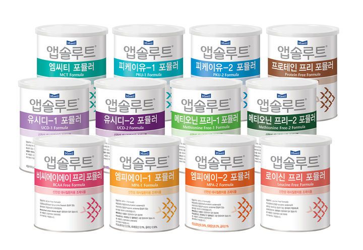 선천성 대사질환자용 특수분유 8종12개 (사진=매일유업 제공) *재판매 및 DB 금지