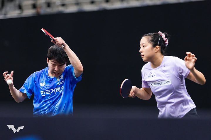 [서울=뉴시스] 월드테이브테니스(WTT) 스타 컨텐더 도하 2026 혼합복식 8강에서 탈락한 임종훈(한국거래소)-신유빈(대한항공) 조. (사진=WTT 홈페이지 캡처) 2026.01.17. photo@newsis.com *재판매 및 DB 금지