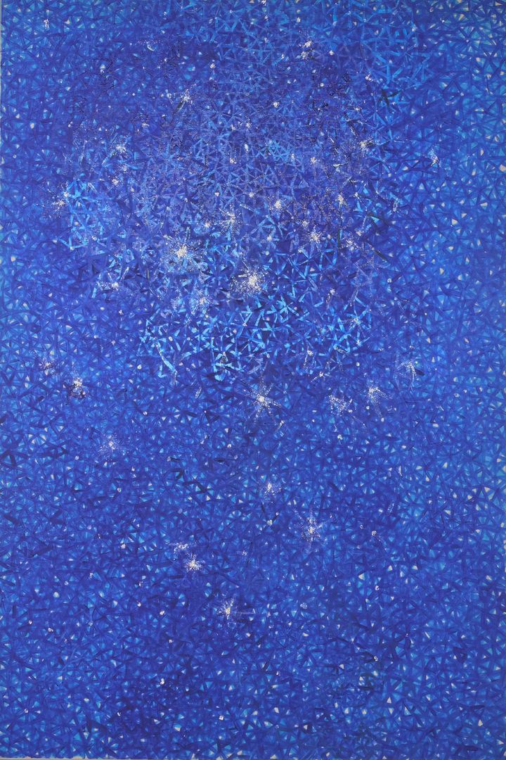 성희승 푸른별 Blue Star, 2024, Acrylic on canvas, 193.5x130cm *재판매 및 DB 금지