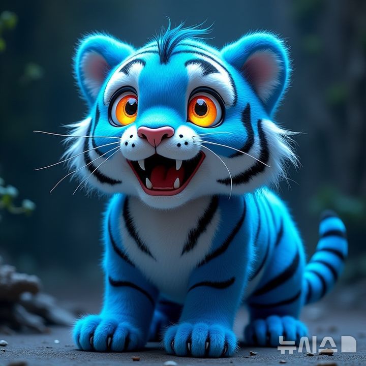 [서울=뉴시스]국가유산진흥원이 초대형 AI로 구축한 '케이팝 데몬헌터스' 캐릭터를 민화로 구현한 모습. 국가유산진흥원 제공