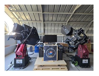 [서울=뉴시스] 칠레 엘 사우스(El Sauce) 천문대에 설치한 후 촬영한 케이-드리프트(K-DRIFT) G1 1, 2호기 (사진=우주청, 천문연 제공) 2026.01.27. photo@newsis.com *재판매 및 DB 금지