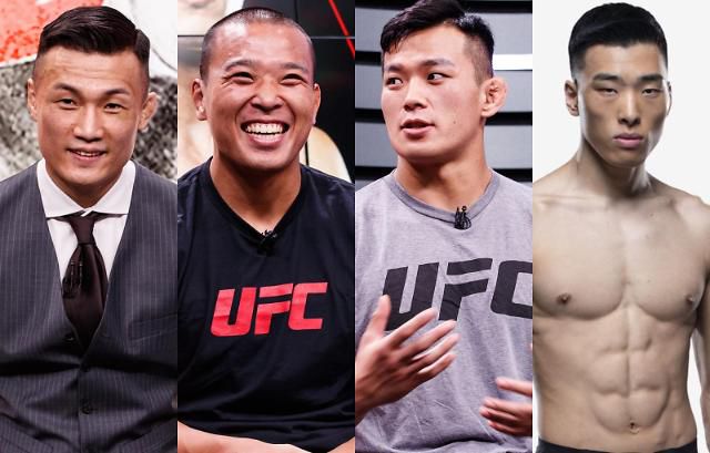 UFC 대회에 출전하는 정찬성, 박준용 등