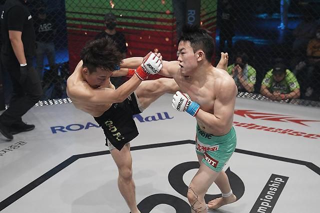 경기 중인 로드FC 선수들