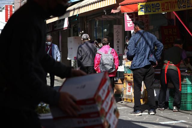 수유중앙시장 내에 마련된 수유3동 제4투표소