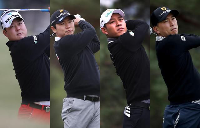 생애 두 번째 우승을 노리는 함정우, 최민철, 문도엽, 문경준(왼쪽부터)