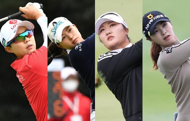 김효주, 허다빈, 유해란, 이가영(왼쪽부터).