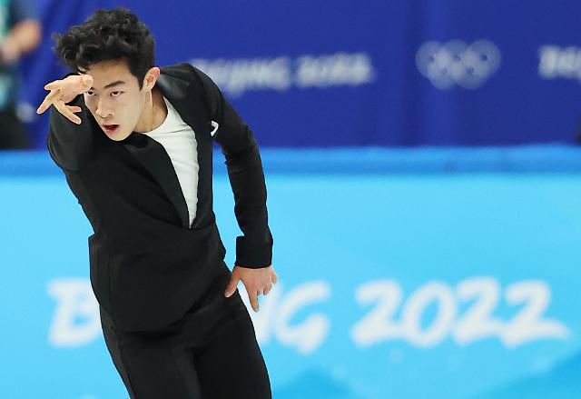 [올림픽] 네이선 첸 '올림픽 드루와'     (베이징=연합뉴스) 김도훈 기자 = 4일 중국 베이징 캐피털 실내 경기장에서 열린 2022 베이징 동계올림픽 피겨 팀이벤트 남자 싱글 쇼트프로그램에 출전한 미국의 네이선 첸이 연기를 펼치고 있다.      네이선 첸은 111.71점을 기록해 1위에 올랐다. 2022.2.4     superdoo82@yna.co.kr/2022-02-04 12:59:45/ <저작권자 ⓒ 1980-2022 ㈜연합뉴스. 무단 전재 재배포 금지.>