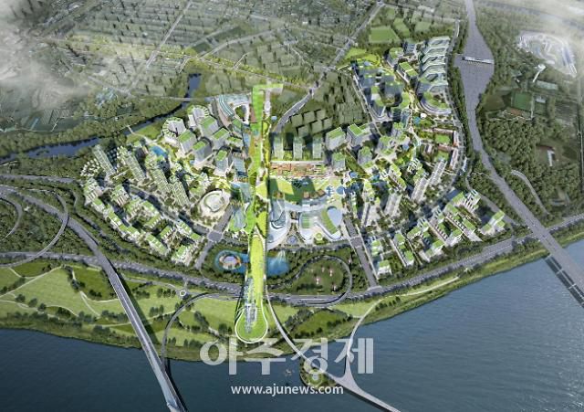 구리 한강변 도시개발사업 조감도