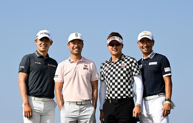 PIF 사우디 인터내셔널에 출전하는 김비오, 케빈 나, 이태희, 문경준(왼쪽부터).