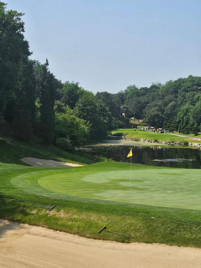 2024 한국프로골프(KPGA) 투어 KB금융 리브챔피언십(총상금 7억원)이 열린 경기 이천시 블랙스톤리조트 이천(파72) 7번 홀 그린. [사진=이동훈 기자]