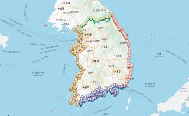 코리아둘레길 공식 홈페이지 [사진=두루누비 홈페이지 캡쳐]