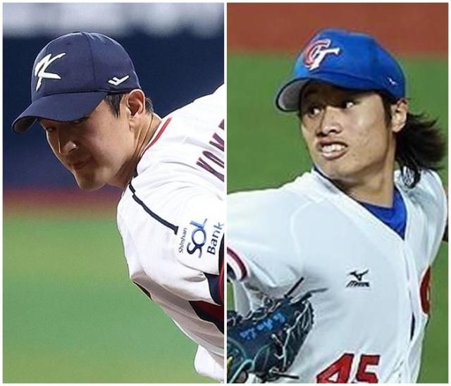 고영표(왼쪽)와 린위민 [사진=연합뉴스]