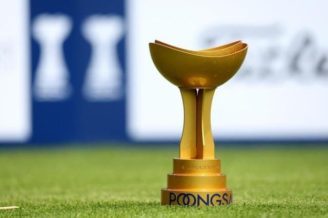 KPGA 선수권대회 순회 배 모양 티마커. [사진=KPGA]