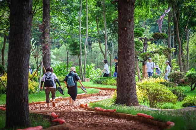 영랑호 맨발 황톳길. [사진=속초시]