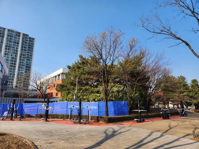 백석동 안산공원 내 조성 중인 스마트 헬스파크 전경 [사진=고양시]