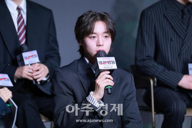 배우 박지훈이 21일 오전 서울 마포구 호텔 나루 서울 엠갤러리에서 열린 넷플릭스 시리즈 '약한영웅 Class 2' 제작발표회에 참석해 인사말을 하고 있다. 2025.04.21[사진=유대길 기자 dbeorlf123@ajunews.com]