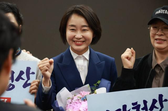 진보당 김재연 상임대표가 19일 국회 의원회관에서 열린 '21대 대통령 후보 선출대회'에서 대선 후보로 확정됐다.[사진=연합뉴스]