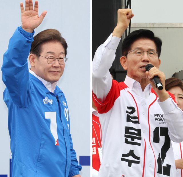 [이재명 더불어민주당 대통령 후보(좌), 김문수 국민의힘 대통령 후보(우) / 출처 = 연합뉴스]