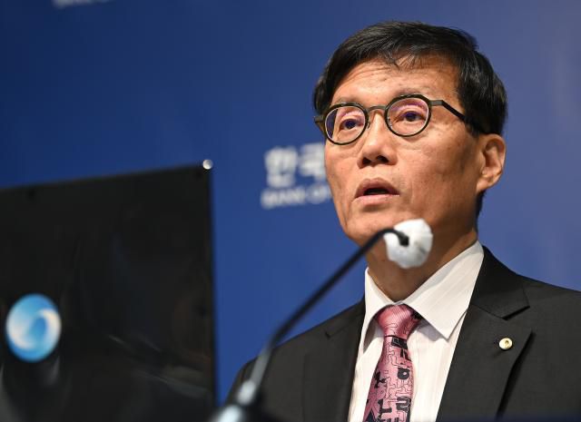 이창용 한국은행 총재가 29일 서울 중구 한국은행에서 열린 금융통화위원회 금리 결정에 대한 기자간담회에서 발언하고 있다. 2025.5.29 [사진공동취재단]