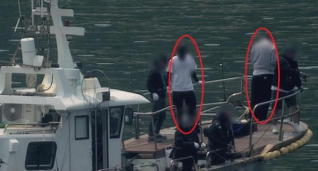 2명이 구명조끼를 착용하지 않은 것이 확인. [사진=동해해경청]