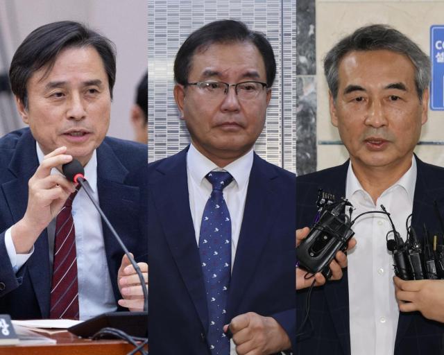 왼쪽부터 조은석 내란 특검, 이명현 채해병 특검, 민중기 김건희 특검. [사진=유대길 기자·연합뉴스]