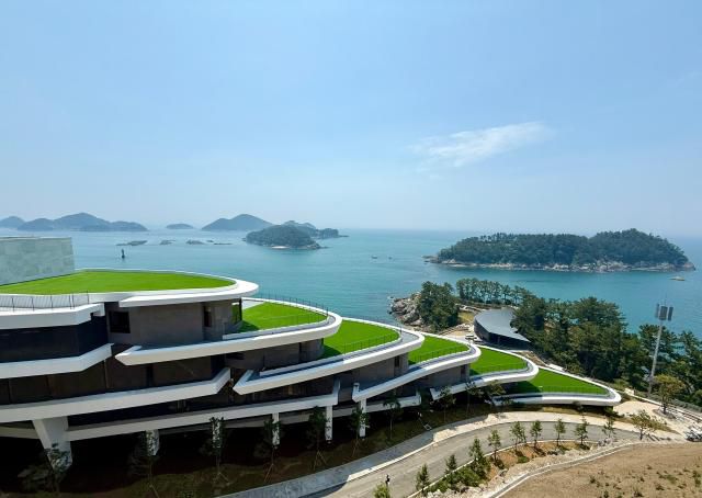 쏠비치 남해에서 바라본 바다 [사진=김다이 기자]