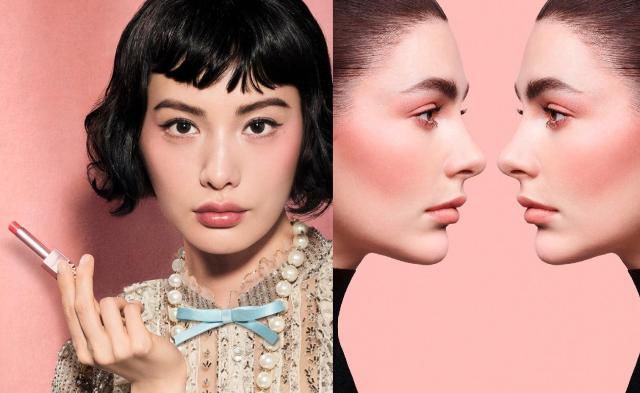 발렌티노 뷰티 '엑스트라 세럼 틴티드 밤' 나나 화보(왼쪽)·나스 '더 멀티플' 화보 [사진=각 사]