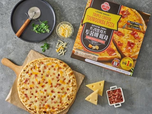 오뚜기 트리플치즈 투움바 피자 [사진=오뚜기]