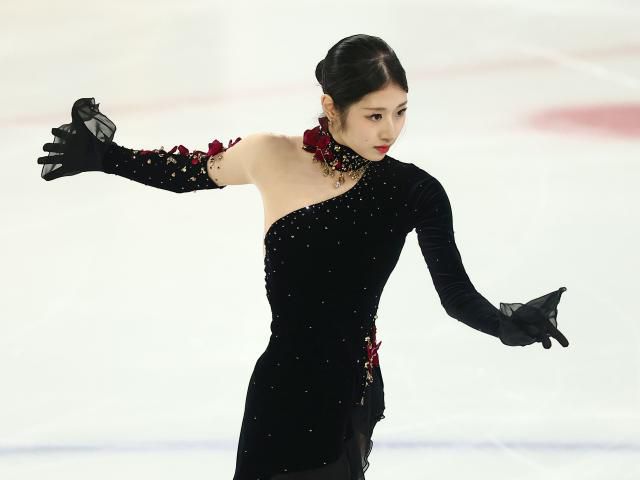 4일 서울 목동아이스링크에서 열린 제80회 전국남녀 피겨스케이팅 종합선수권대회 겸 국가대표 2차 선발전 여자 싱글 프리스케이팅에서 이해인(고려대)이 연기를 펼치고 있다. [사진=연합뉴스]