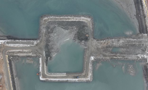 북1수문 조성. [사진=인천경제청]