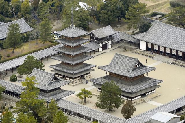 Horyu-ji Temple, a major cultural heritage site in Nara Prefecture, Japan. Yonhap