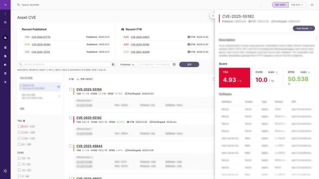 S2W의 보안 AI 솔루션 '퀘이사' ASM 고도화 이미지 [사진=S2W]