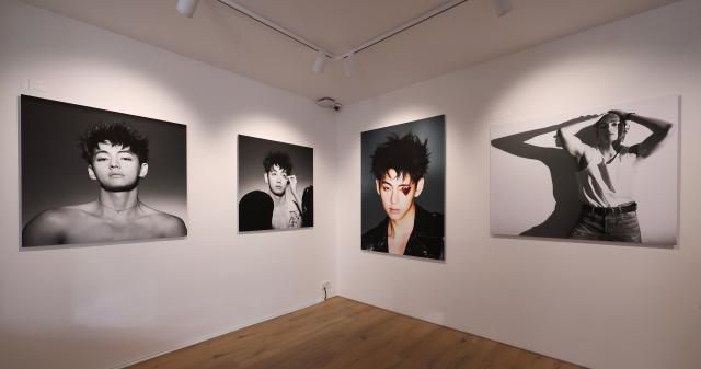 Photos of V are displayed at "V TYPE 非: ON-SITE IN SEOUL" held at Frieze Seoul in Jung-gu, Seoul, on Jan. 22, 2026. AJP Han Jun-gu