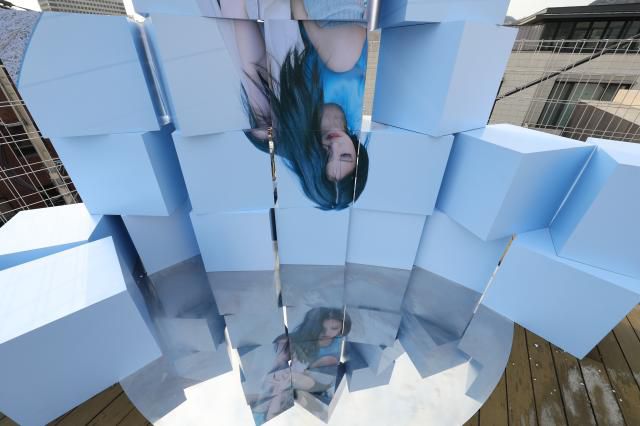 Photos of Jennie are displayed at Jennie's exhibition held at USQUARE in Jongno, Seoul, on Jan. 23, 2026. AJP Han Jun-gu