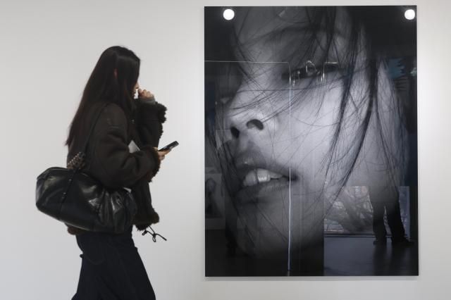 A visitor views the exhibition at Jennie's exhibition held at USQUARE in Jongno, Seoul, on Jan. 23, 2026. AJP Han Jun-gu