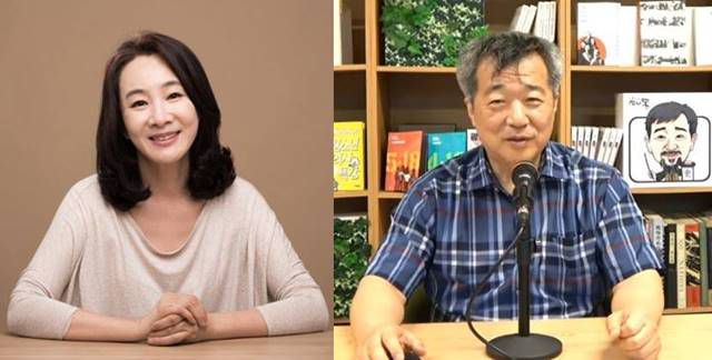 배우 권재희(왼쪽)가 한홍구 교수와 오는 28일 결혼식 대신 서약식을 통해 부부의 연을 맺는다. / DJ엔터테인먼트 제공·유튜브 채널 한홍구 TV 캡처