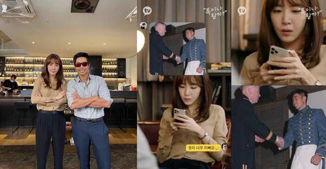 김이나는 이근 대위의 팬이었다고 밝히며 함께 찍은 사진을 자신의 인스타그램에 올렸다. /김이나 SNS