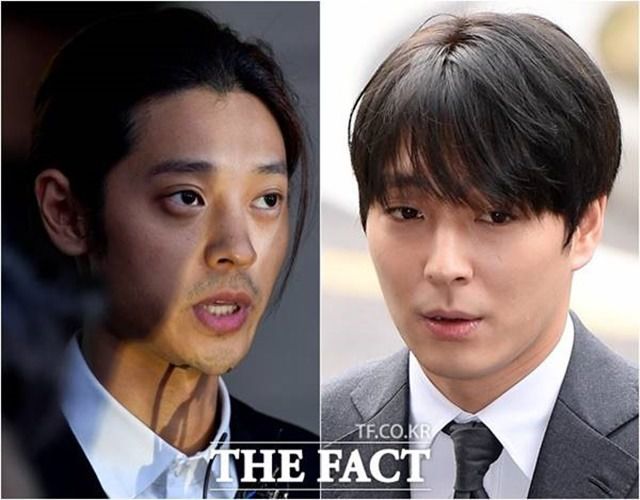 정준영(왼쪽) 최종훈이 결국 실형을 선고받았다. 대법원은 두 사람에게 각각 5년, 2년 6개월의 징역형을 확정했다. /이덕인 이선화 기자