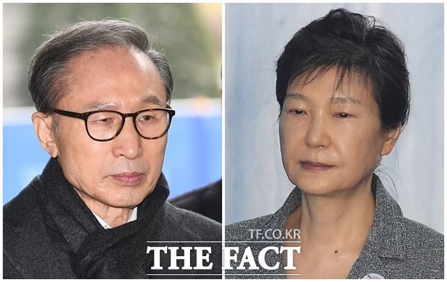 수감 생활을 하고 있는 이명박(왼쪽) 전 대통령과 박근혜 전 대통령은 서울 '강남권'에 자택을 두고 있다. /배정한 기자·이동률 기자