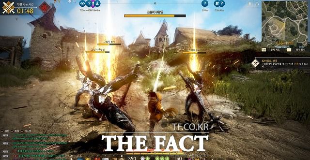 '섀도우 아레나'는 최후의 1인을 가리는 액션 배틀로얄 게임이다. 사진은 '섀도우 아레나' 실제 진행 모습 /게임 캡처